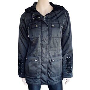 Steve Madden Lightweight Spring Fall Hooded Jacket S/M​​​​​​